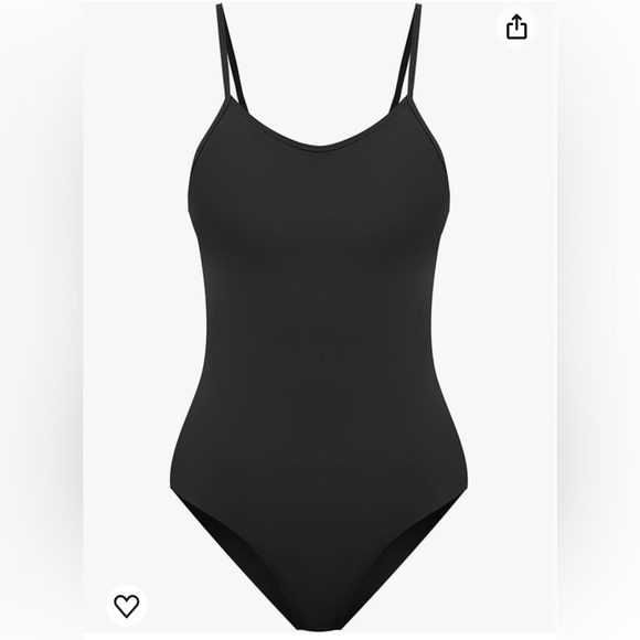 speerise Retro CrissCross Back One Piece Backless Tummy Control Adjustable Strap - Picture 3 of 10